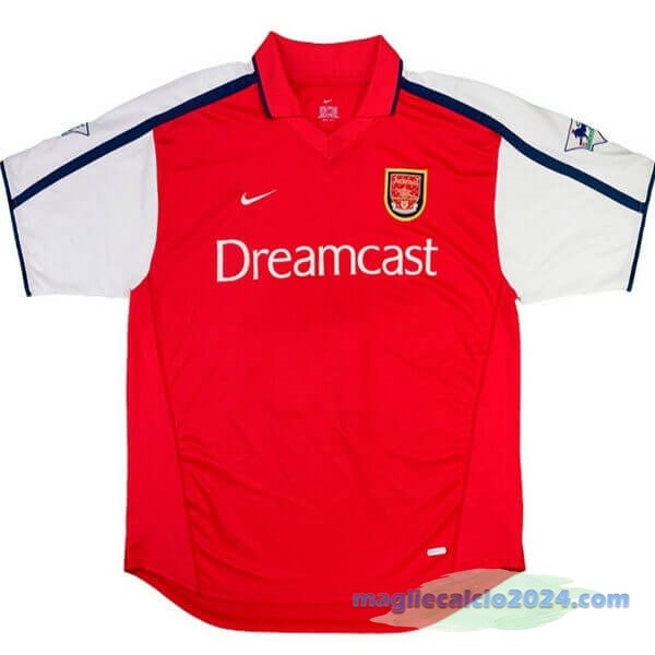 Prima Maglia Arsenal Retro 2000 Rosso Poco Prezzo