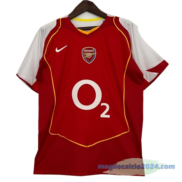 Prima Maglia Arsenal Retro 2004 2005 Rosso Poco Prezzo