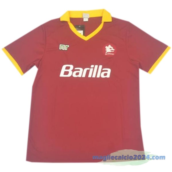 Prima Maglia As Roma Retro 1989 1990 Rosso Poco Prezzo