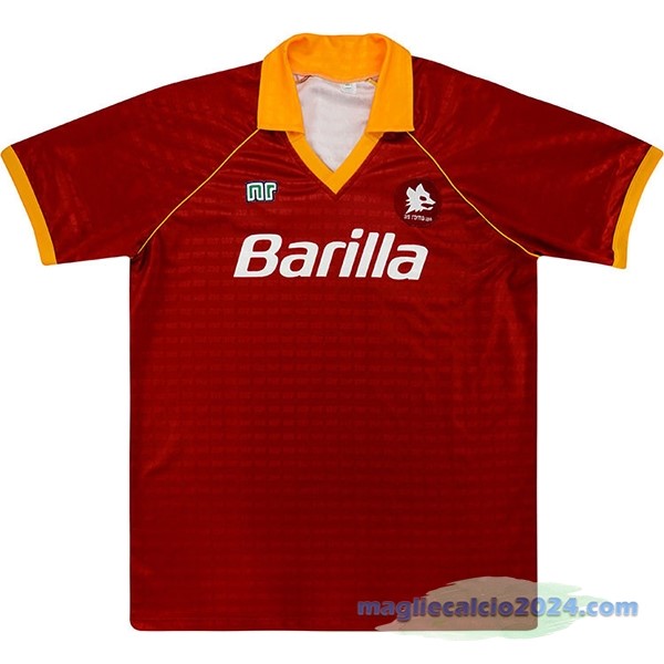 Prima Maglia As Roma Retro 1990 1991 Arancione Poco Prezzo