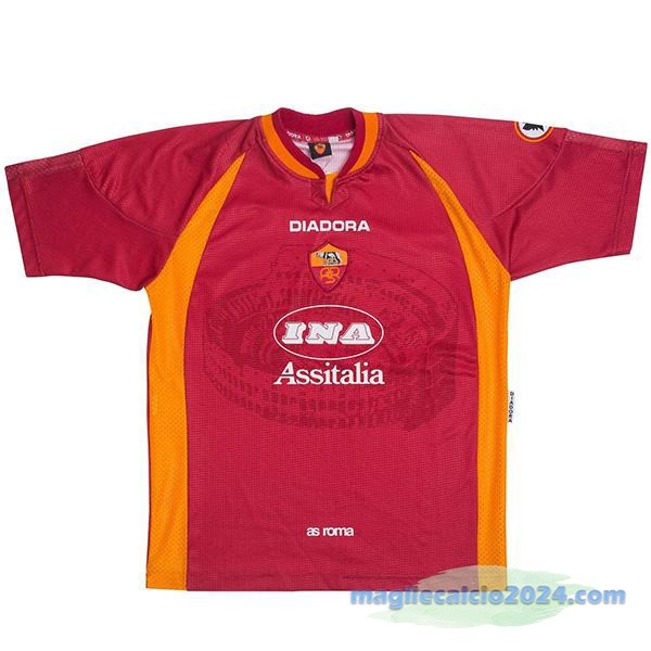 Prima Maglia As Roma Retro 1997 1998 Rosso Poco Prezzo