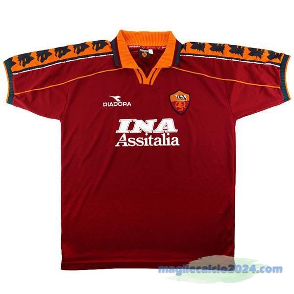 Prima Maglia As Roma Retro 1998 1999 Rosso Poco Prezzo