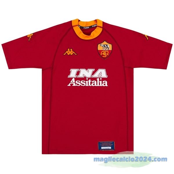 Prima Maglia As Roma Retro 2000 2001 Rosso Poco Prezzo
