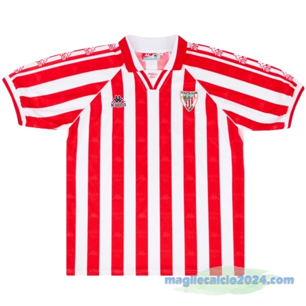 Prima Maglia Athletic Bilbao Retro 1995 1997 Rosso Poco Prezzo