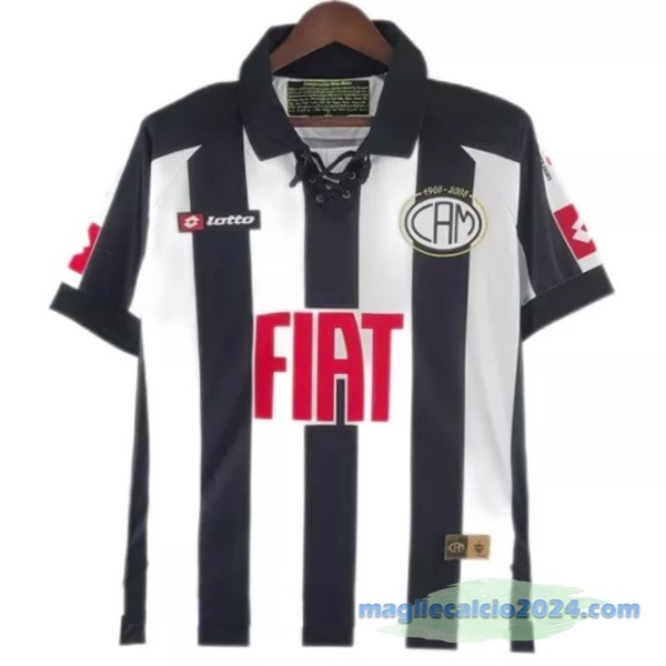 Prima Maglia Atlético Mineiro Retro 2008 Bianco Nero Poco Prezzo
