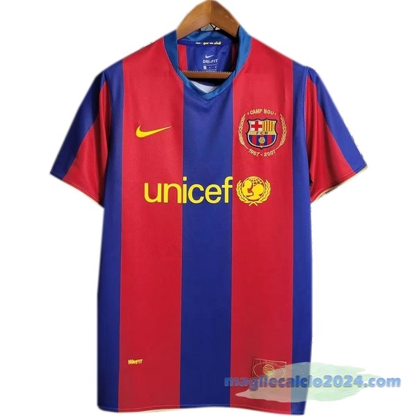 Prima Maglia Barcelona Retro 2007 2008 Azul Rosso Poco Prezzo