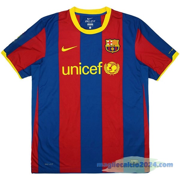 Prima Maglia Barcelona Retro 2010 2011 Azul Rosso Poco Prezzo