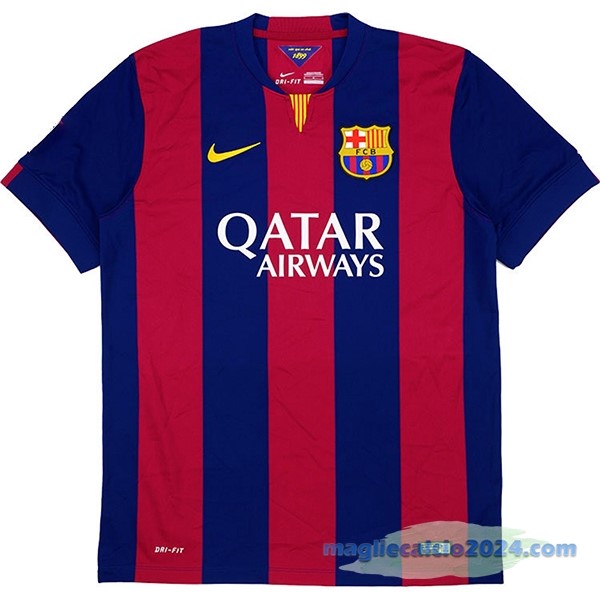 Prima Maglia Barcelona Retro 2014 2015 Azul Rosso Poco Prezzo