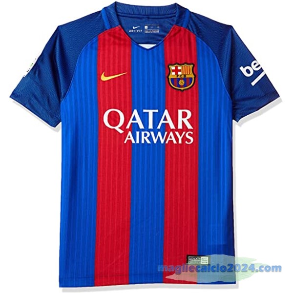 Prima Maglia Barcelona Retro 2016 2017 Azul Rosso Poco Prezzo