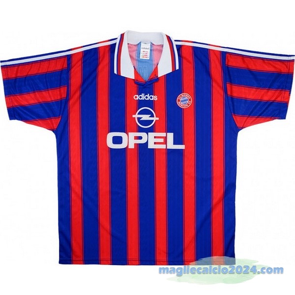 Prima Maglia Bayern Múnich Retro 1995 1997 Azul Rosso Poco Prezzo