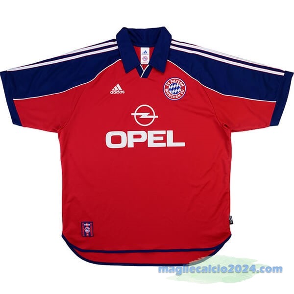 Prima Maglia Bayern Múnich Retro 1999 2001 Rosso Poco Prezzo