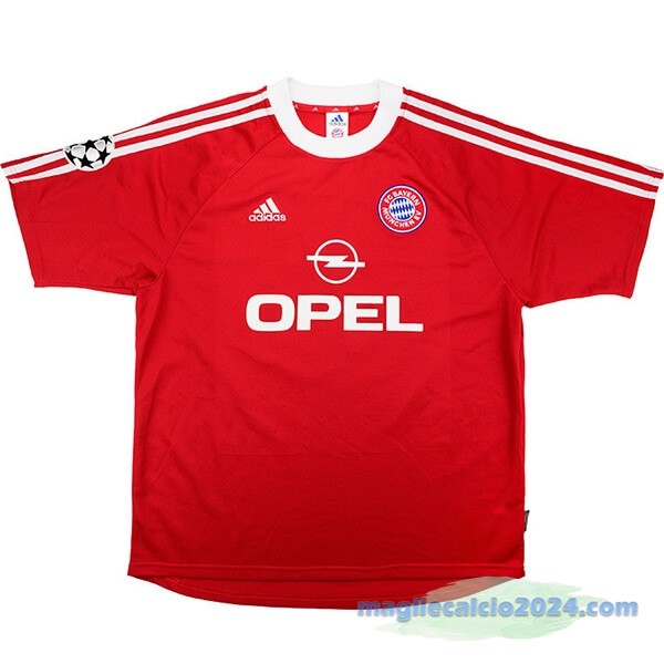 Prima Maglia Bayern Múnich Retro 2001 2002 Rosso Poco Prezzo