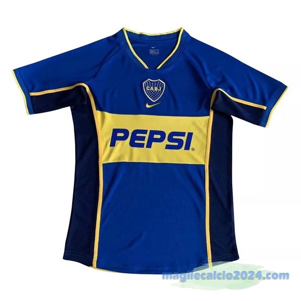 Prima Maglia Boca Juniors Retro 2002 Azul Poco Prezzo
