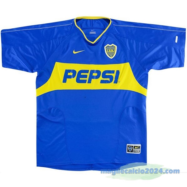 Prima Maglia Boca Juniors Retro 2003 2004 Azul Poco Prezzo