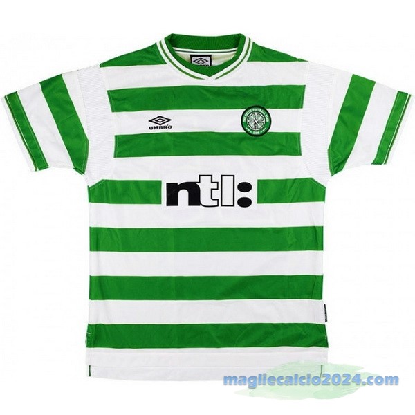 Prima Maglia Celtic Retro 1999 2001 Verde Poco Prezzo