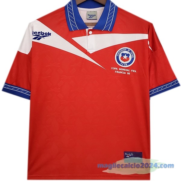 Prima Maglia Cile Retro 1998 Rosso Poco Prezzo