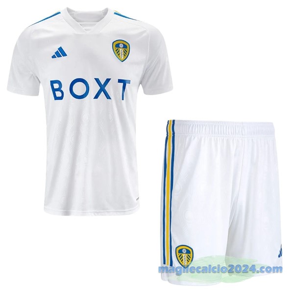 Prima Maglia Conjunto De Bambino Leeds United 2023 2024 Bianco Poco Prezzo