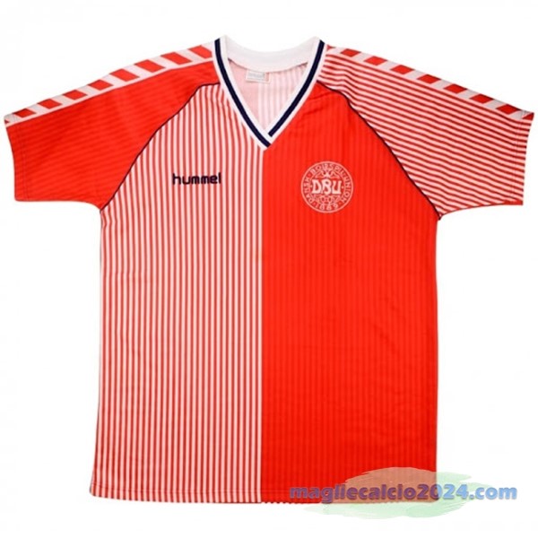 Prima Maglia Danimarca Retro 1986 Rosso Poco Prezzo