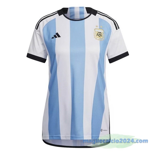 Prima Maglia Donna Argentina 2022 Azul Bianco Poco Prezzo