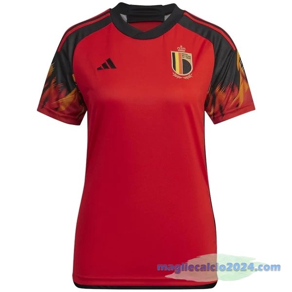 Prima Maglia Donna Belgio 2022 Rosso Poco Prezzo