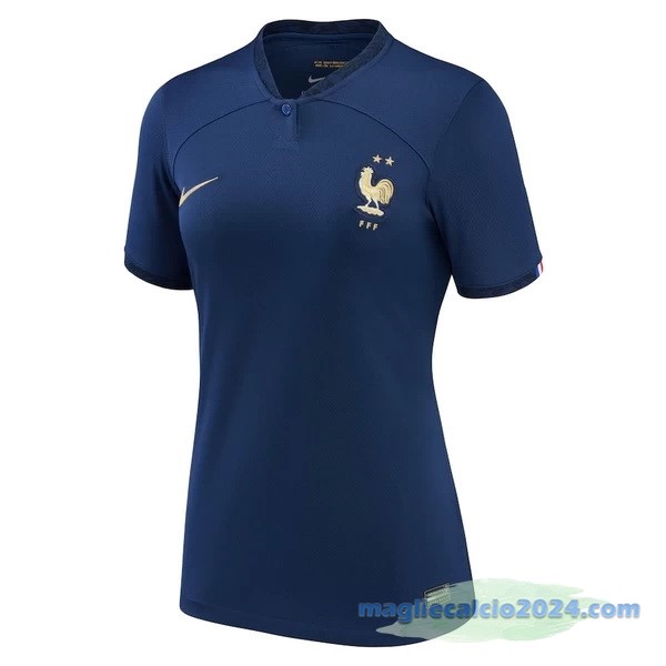 Prima Maglia Donna Francia 2022 Azul Poco Prezzo