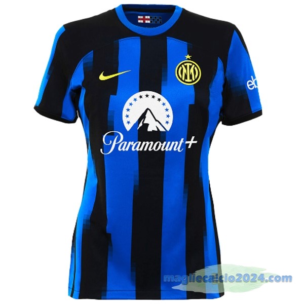 Prima Maglia Donna Inter de Milán 2023 2024 Azul Poco Prezzo