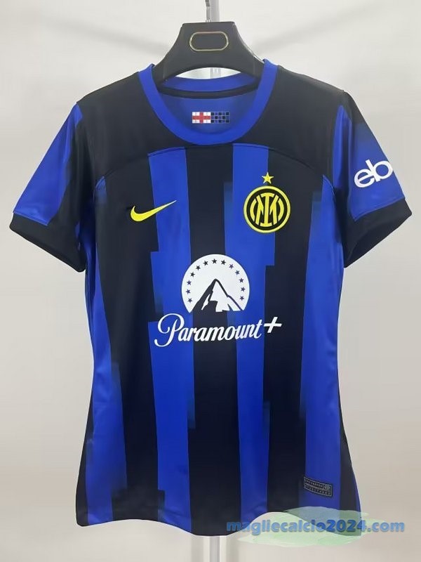 Prima Maglia Donna Inter de Milán 2023 2024 Azul Poco Prezzo