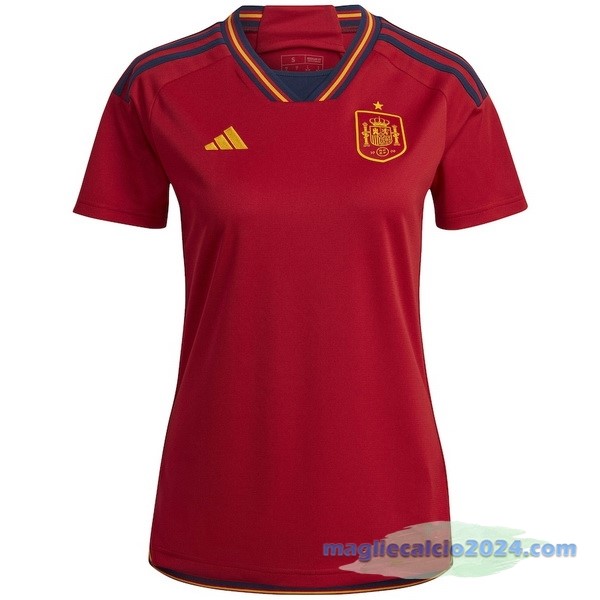 Prima Maglia Donna Spagna 2022 Rosso Poco Prezzo