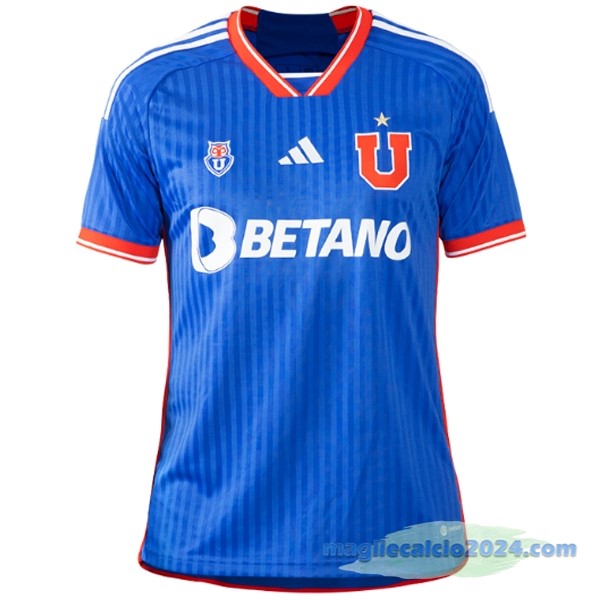Prima Maglia Donna Universidad De Cile 2023 2024 Azul Poco Prezzo