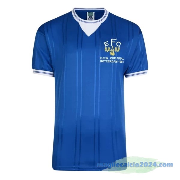 Prima Maglia Everton Retro 1985 Azul Poco Prezzo