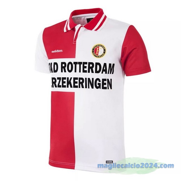 Prima Maglia Feyenoord Rotterdam Retro 1995 Rosso Bianco Poco Prezzo