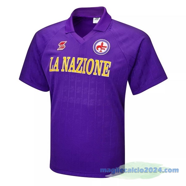 Prima Maglia Fiorentina Retro 1989 1991 Purpureo Poco Prezzo