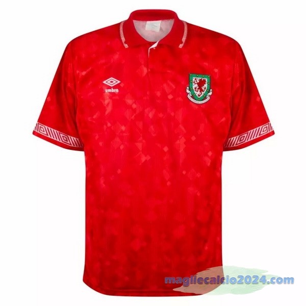 Prima Maglia Galles Retro 1991 Rosso Poco Prezzo