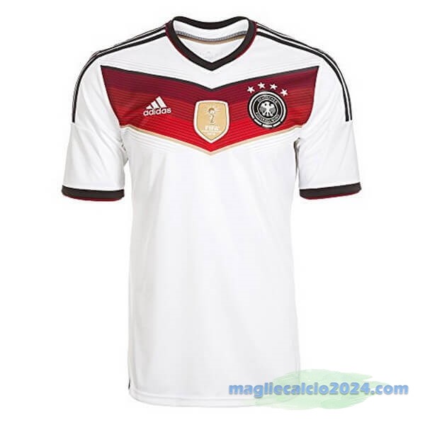 Prima Maglia Germania Retro World Cup 2014 Bianco Poco Prezzo
