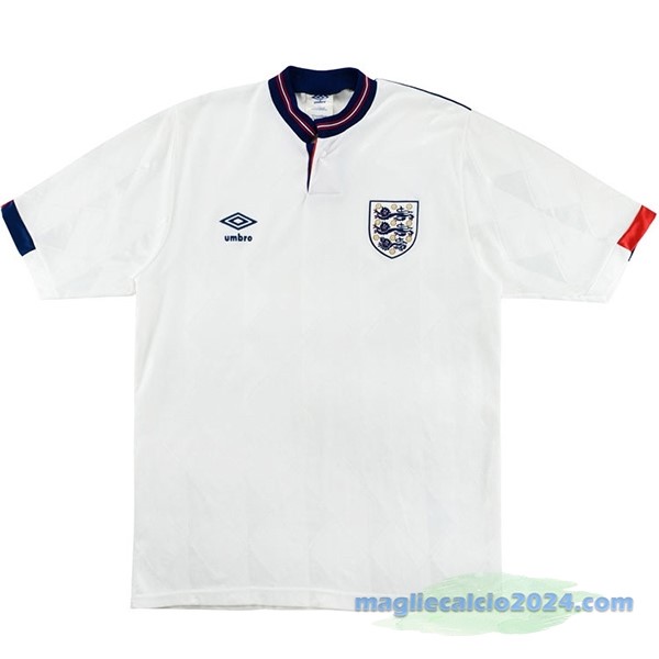 Prima Maglia Inghilterra Retro 1989 Bianco Poco Prezzo