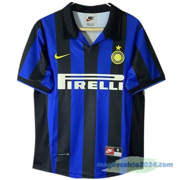 Prima Maglia Inter Milán Retro 1998 1999 Azul Poco Prezzo