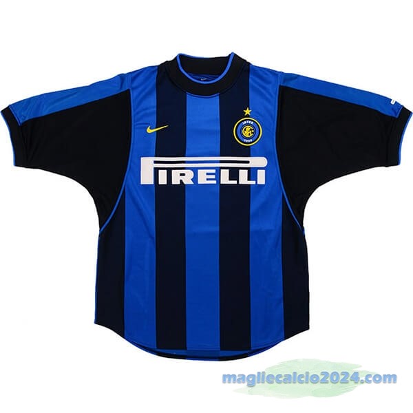 Prima Maglia Inter Milán Retro 2000 2001 Azul Poco Prezzo