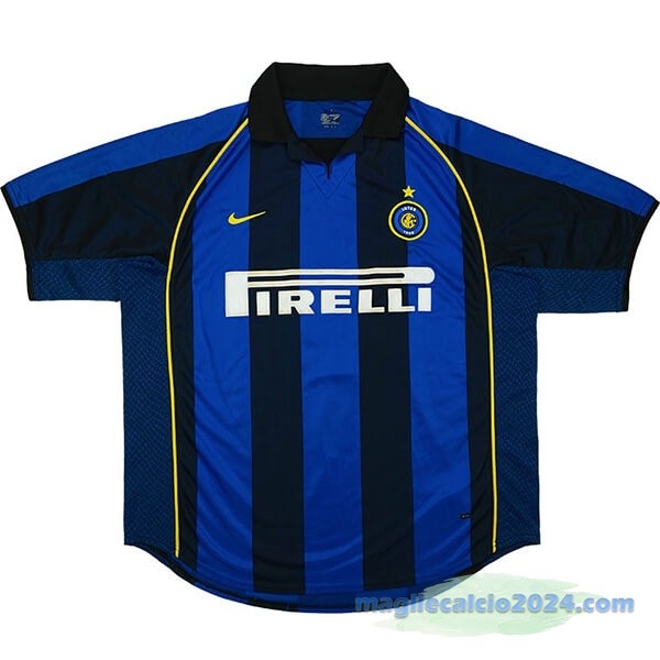 Prima Maglia Inter Milán Retro 2001 2002 Azul(1) Poco Prezzo