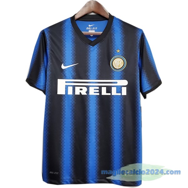Prima Maglia Inter Milán Retro 2010 2011 Azul Poco Prezzo