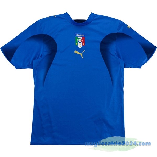 Prima Maglia Italy Retro 2006 Azul Poco Prezzo