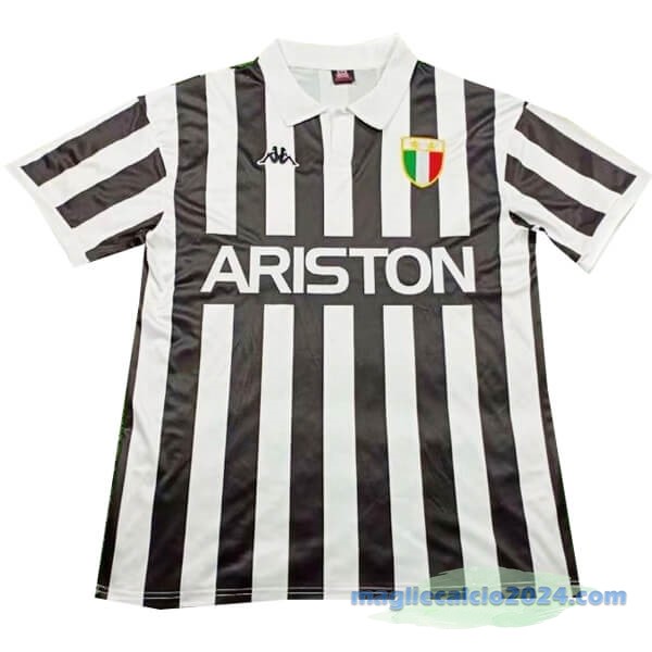 Prima Maglia Juventus Retro 1984 Nero Bianco Poco Prezzo