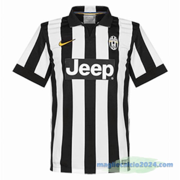 Prima Maglia Juventus Retro 2014 2015 Nero Bianco Poco Prezzo