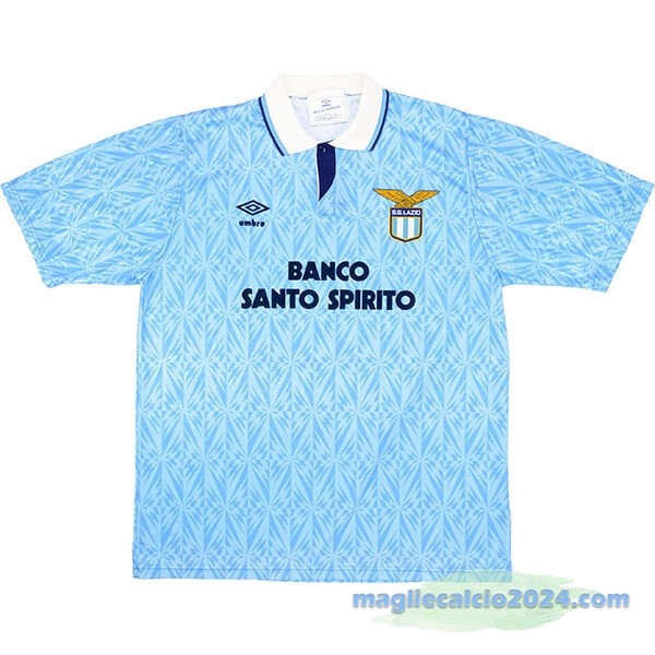 Prima Maglia Lazio Retro 1991 1992 Azul Luce Poco Prezzo