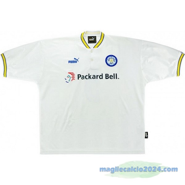 Prima Maglia Leeds United Retro 1997 1998 Bianco Poco Prezzo