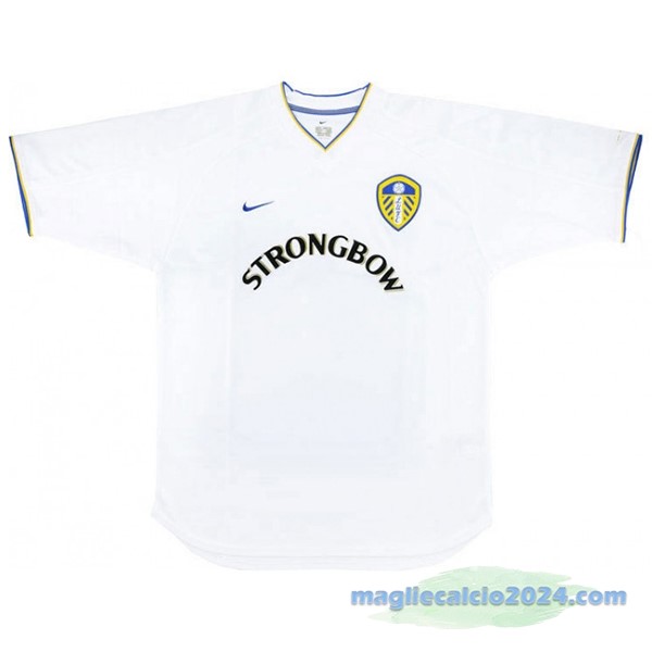 Prima Maglia Leeds United Retro 2000 2002 Bianco Poco Prezzo