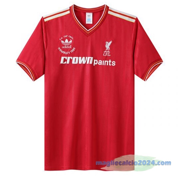 Prima Maglia Liverpool Retro 1985 1986 Rosso Poco Prezzo