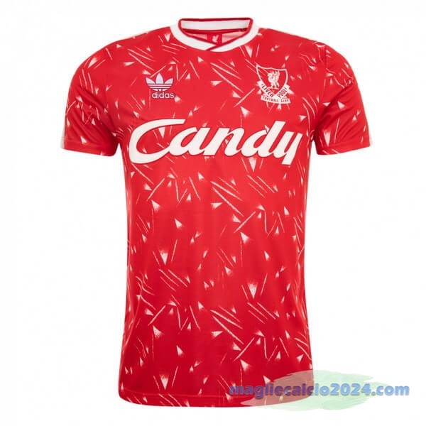 Prima Maglia Liverpool Retro 1989 1990 Rosso Poco Prezzo