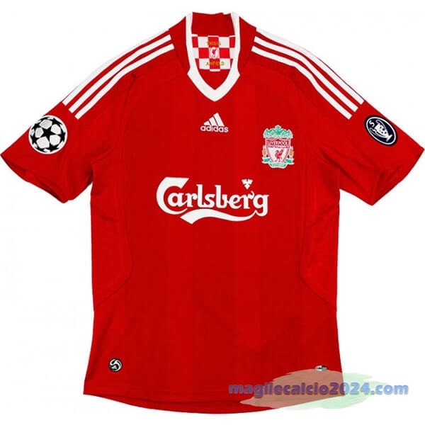 Prima Maglia Liverpool Retro 2008 2010 Rosso Poco Prezzo