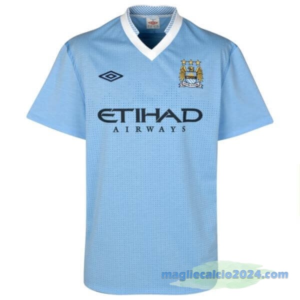 Prima Maglia Manchester City Retro 2011 2012 Azul Poco Prezzo