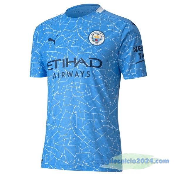Prima Maglia Manchester City Retro 2020 2021 Azul Poco Prezzo